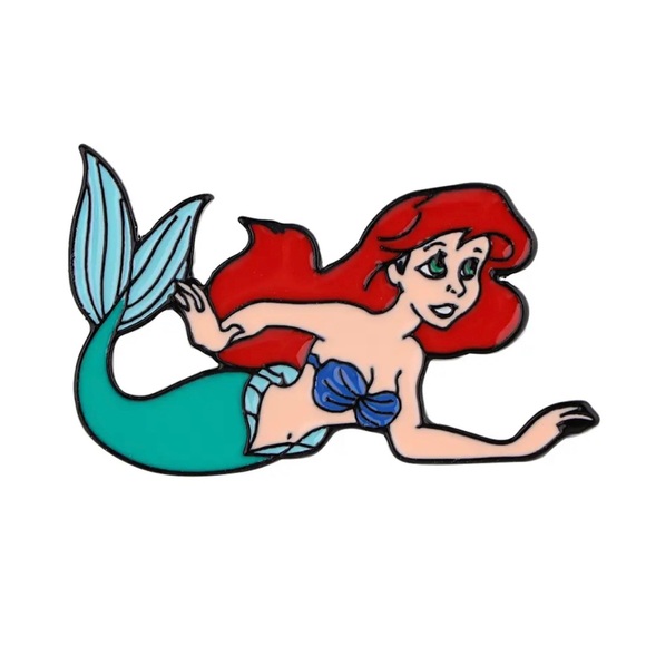 Set of 2 Little Mermaid Enamel Pins Ariel Ursula Disney Characters Brooches Gift - Picture 2 of 13